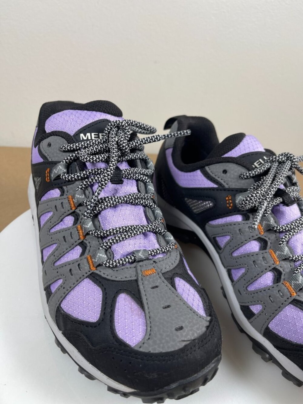 Merrell J037012 Gore-Tex Hiking Shoes Womens 7.5 Purple Gray Waterproof - Picture 3 of 10